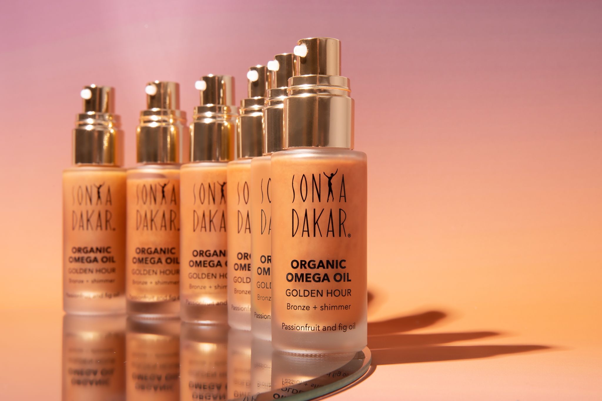 The New Standard of GLOW Organic Omega Oil GOLDEN HOUR SONYA DAKAR