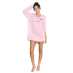 Breathable cotton nightshirt for skincare bedtime routines – one size
