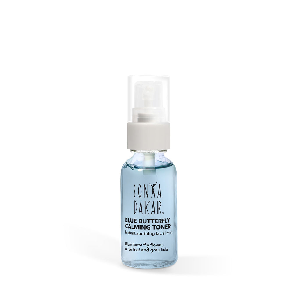 Blue Butterfly Calming Toner 1 oz mini for sensitive skin travel and daily calm