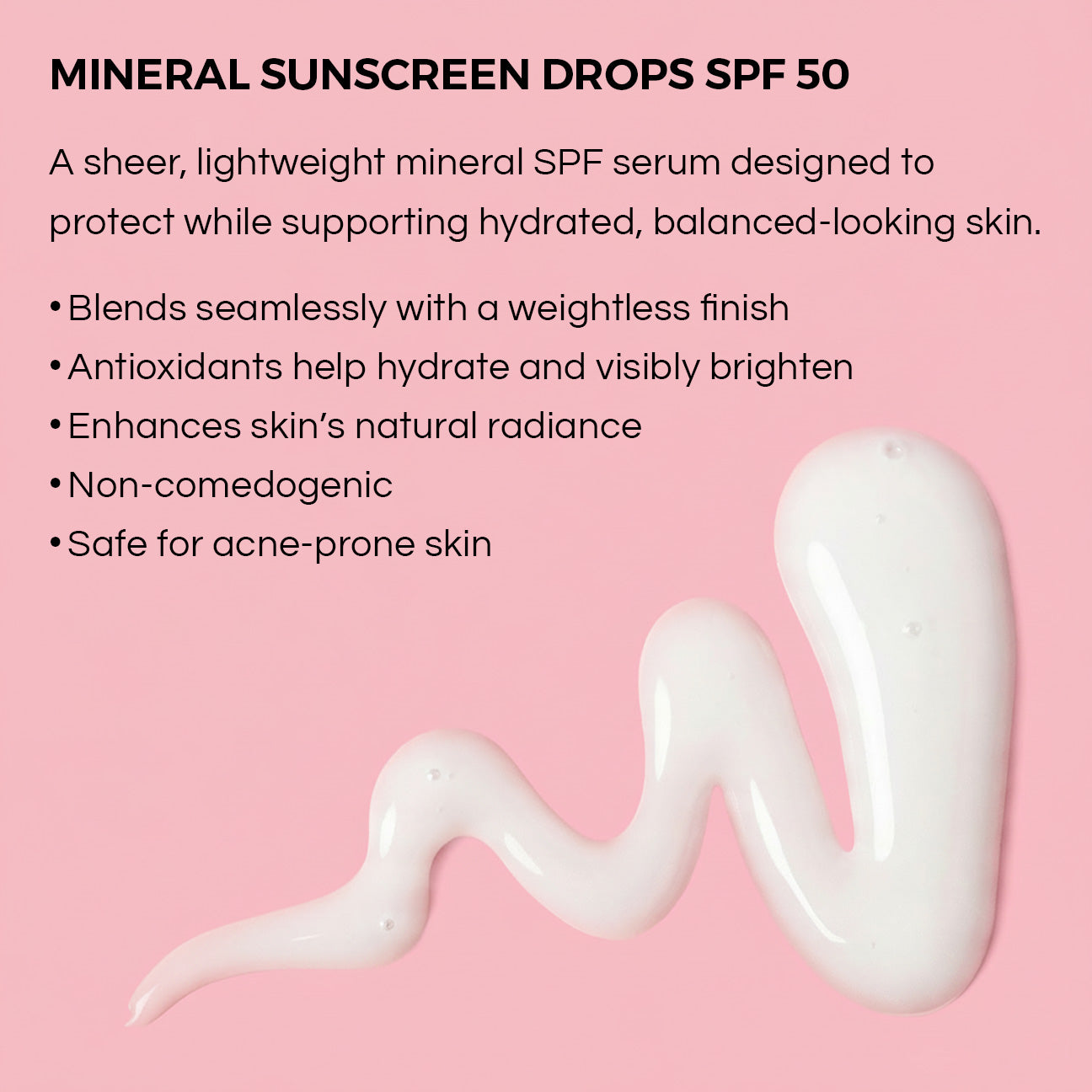 Mineral sunscreen with natural antioxidants to help visibly improve the appearance of skin