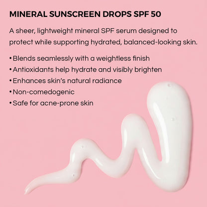 Mineral sunscreen with natural antioxidants to help visibly improve the appearance of skin
