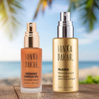 Summer shimmer duo for sun-kissed radiance – SPF protection and light-reflecting glow