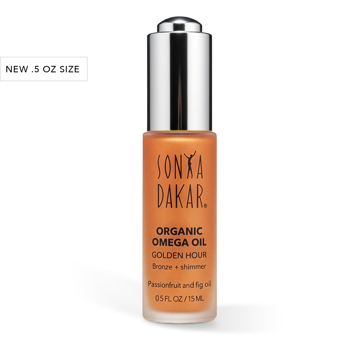 Golden Hour Organic Omega Oil 0.5 oz limited edition shimmering face oil