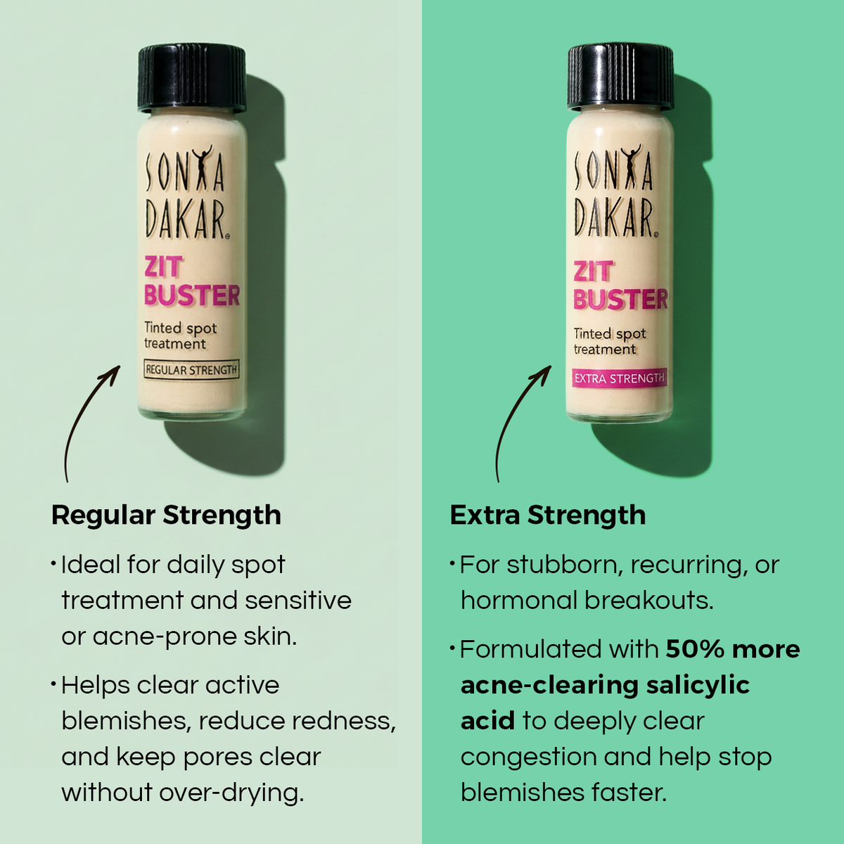 Extra Strength Zit Buster 50% more salicylic acid for fast breakout resolution