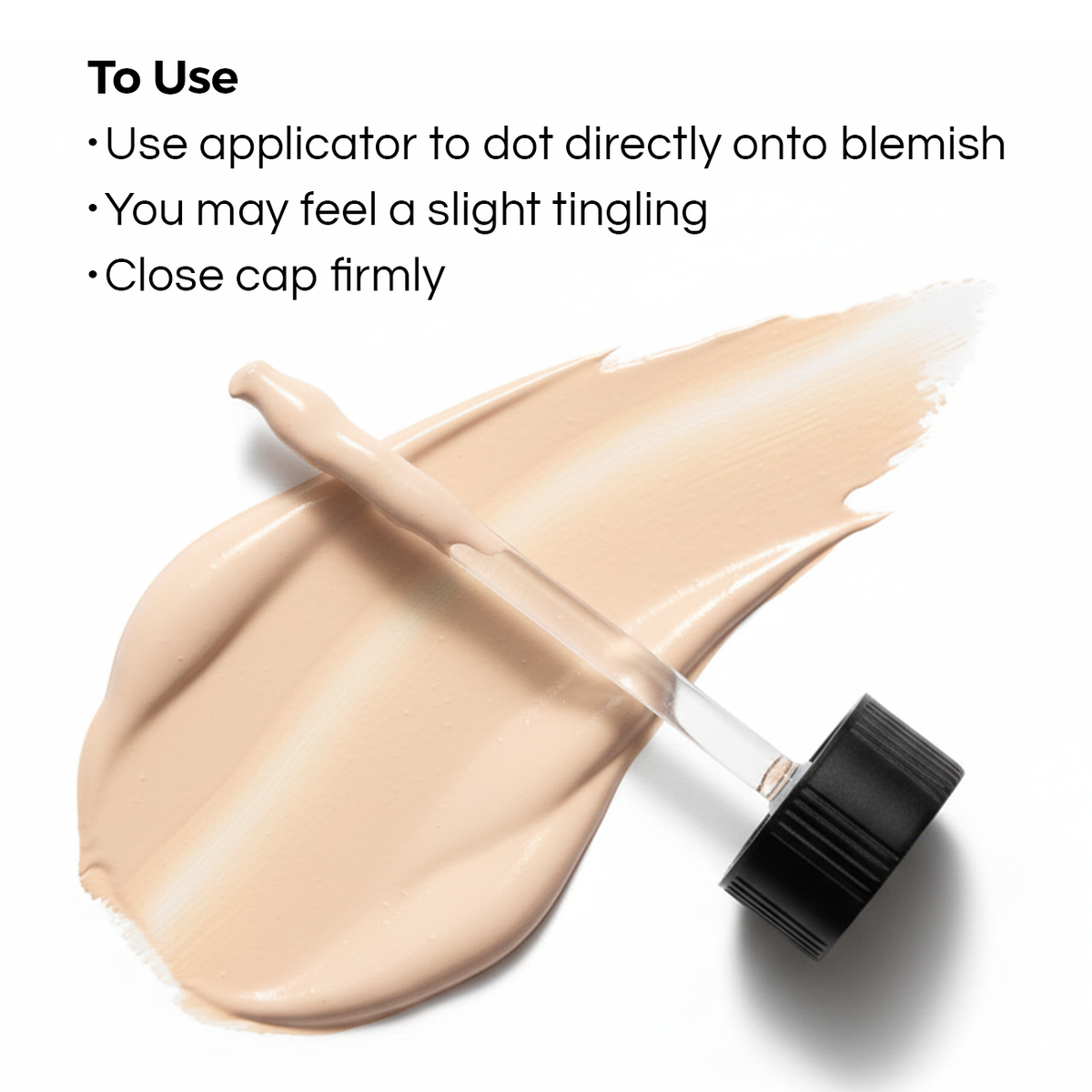 How to apply Zit Buster – dot directly onto blemish and leave on overnight