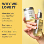 Omega Polish and Activator Duo – micro-ground grain exfoliant mixed with activating gel