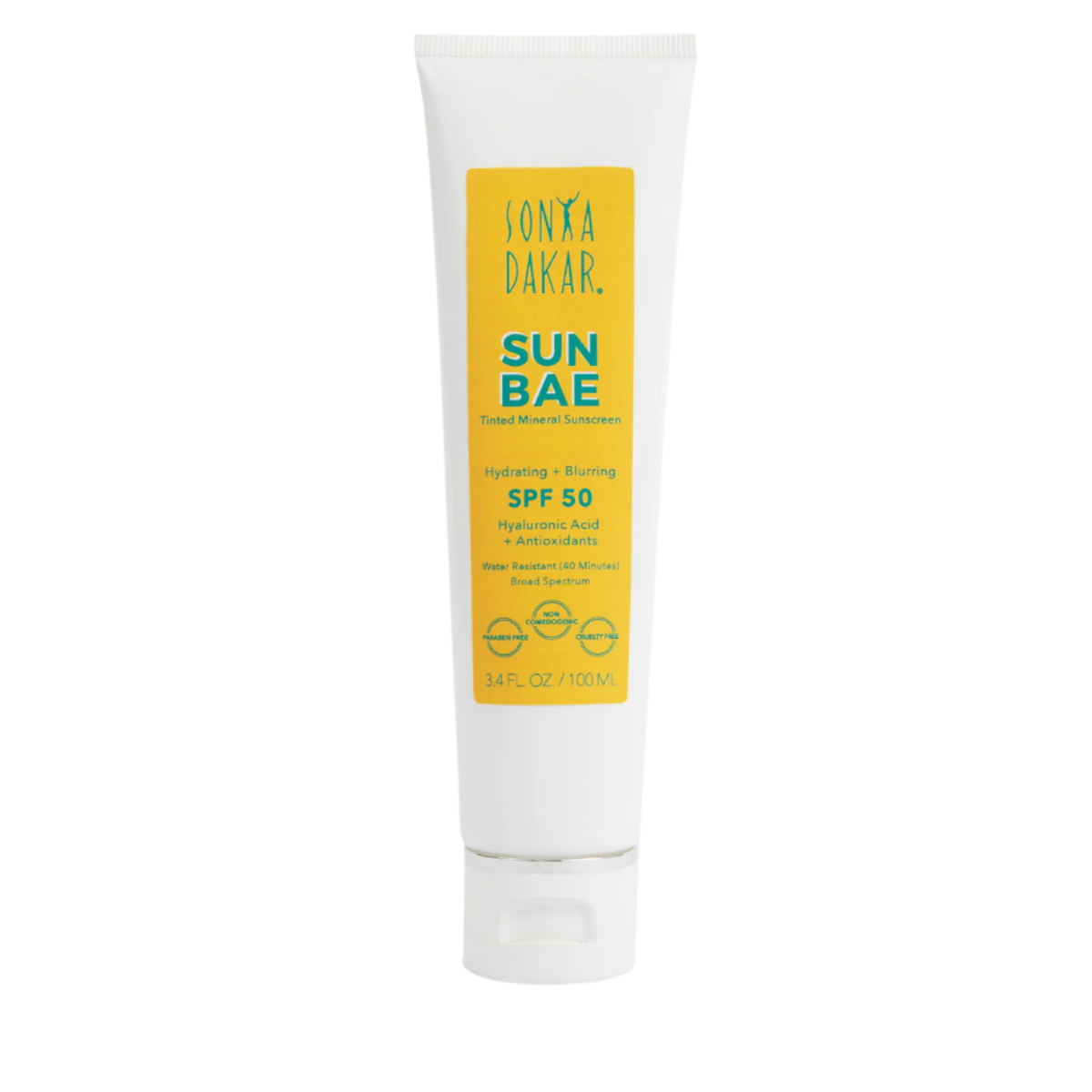 Sonya Dakar Sun Bae mineral SPF 30 tinted sunscreen bottle 3.5 oz
