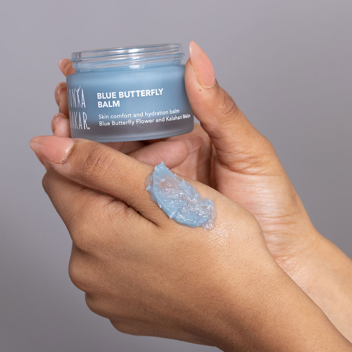Blue Butterfly Balm with Blue Butterfly Pea Flower and Kalahari Melon seed oil