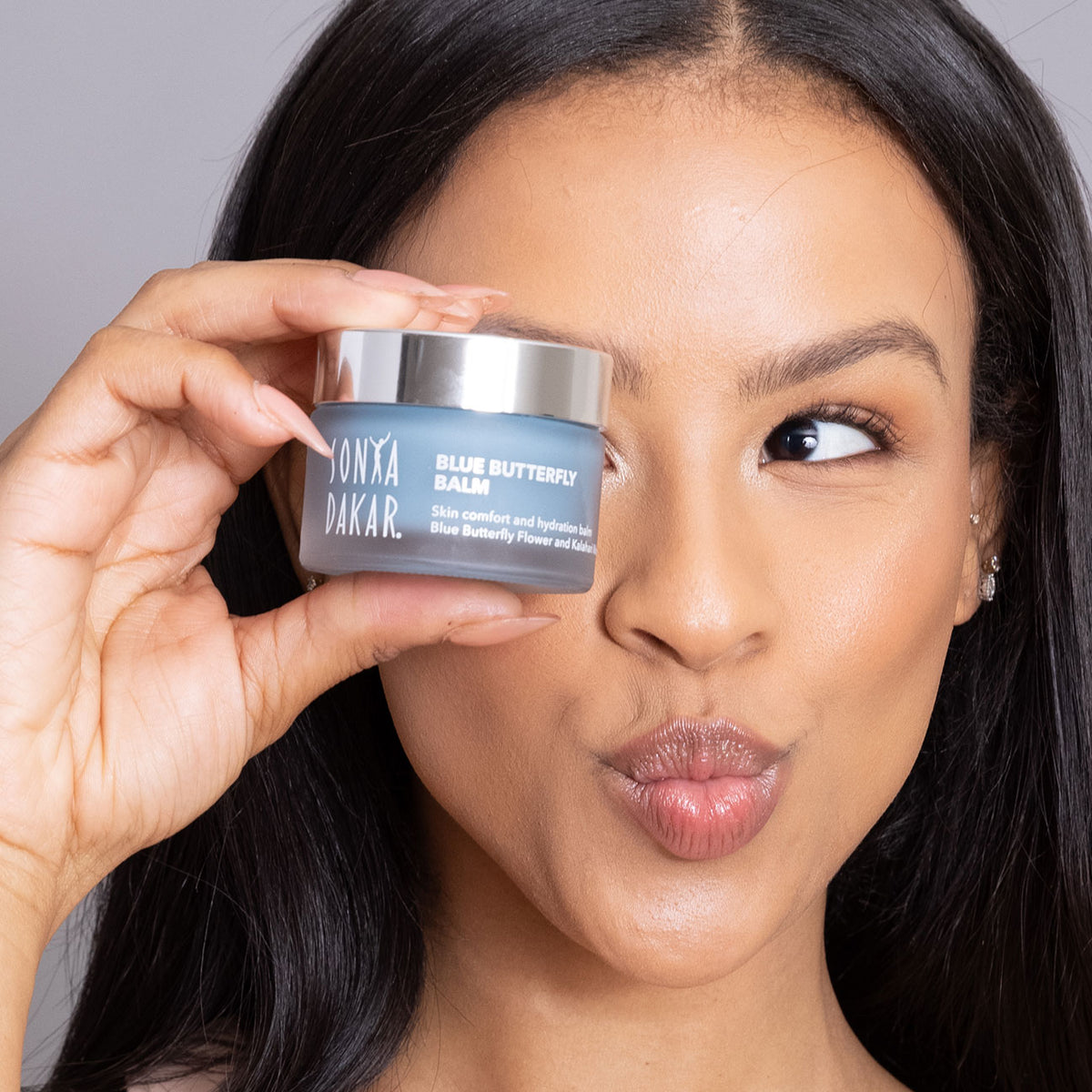 Sonya Dakar Blue Butterfly Balm soothing face balm with Blue Butterfly Pea Flower