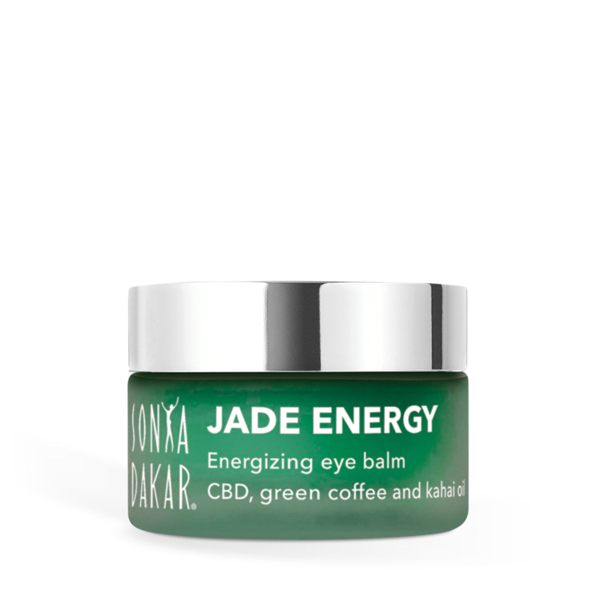 Sonya Dakar Jade Energy energizing eye balm with green coffee, hemp, and kahai oil