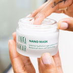 Nano Mask botanical anti-aging formula with hyaluronic acid and age-control peptides