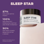 Sleep Star clinical claims – 90% brighter skin and 87% faded dark spots after 2 weeks