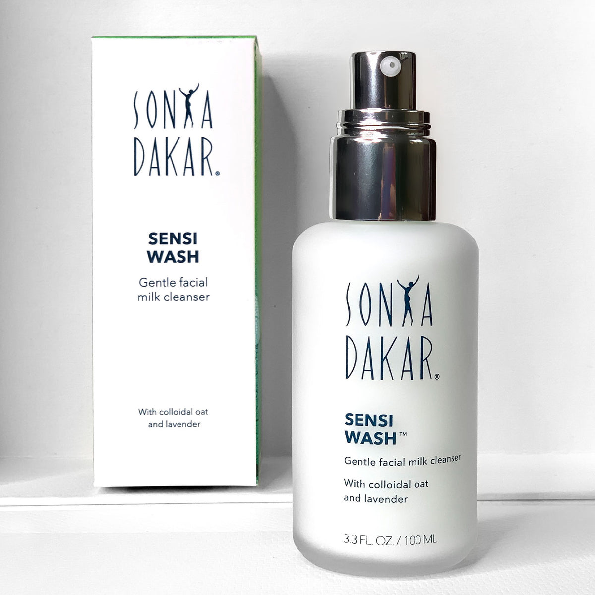 How to use Sensi Wash – massage gently onto wet face and rinse for calm, clean skin