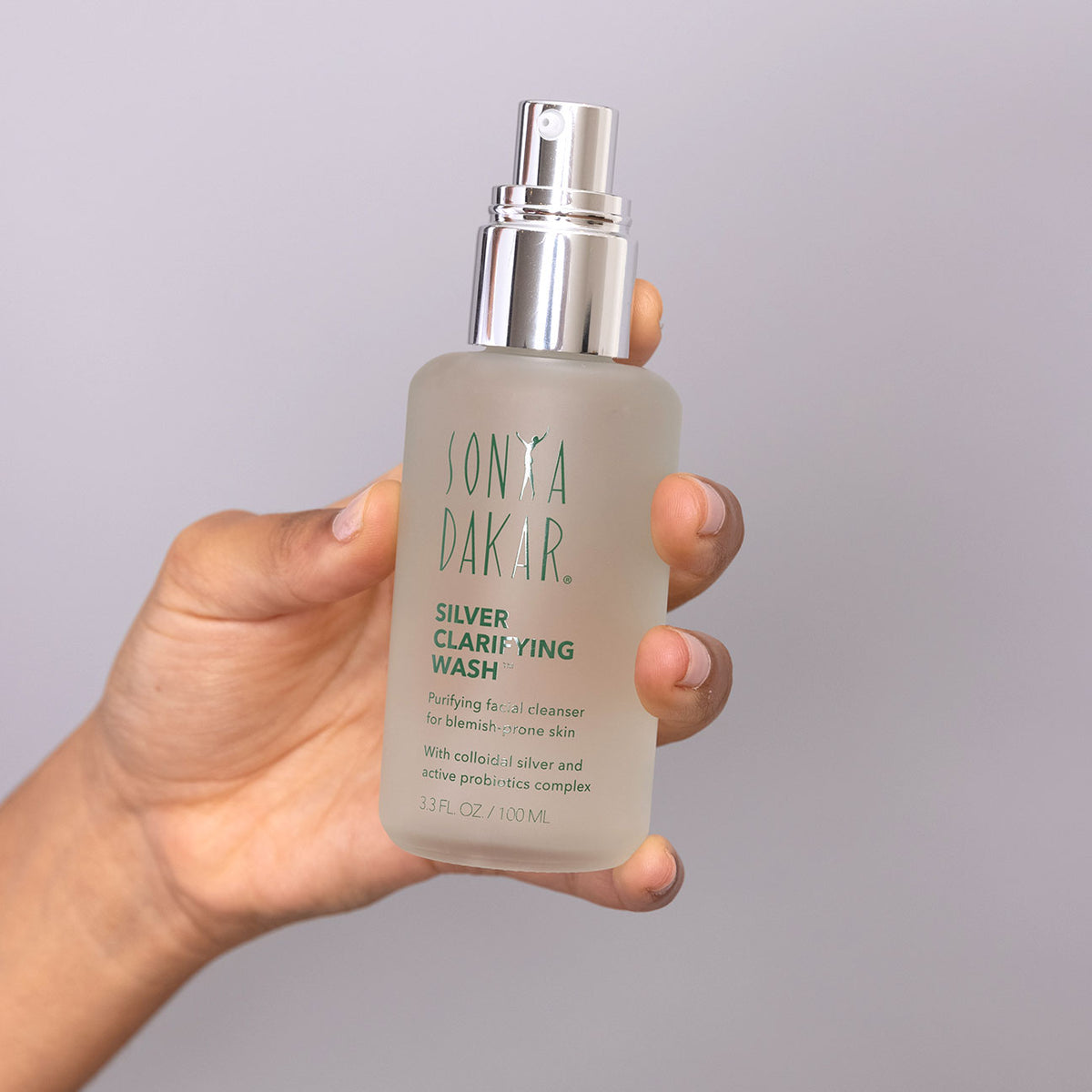 Silver Clarifying Face Wash with probiotics and colloidal silver for acne-prone skin